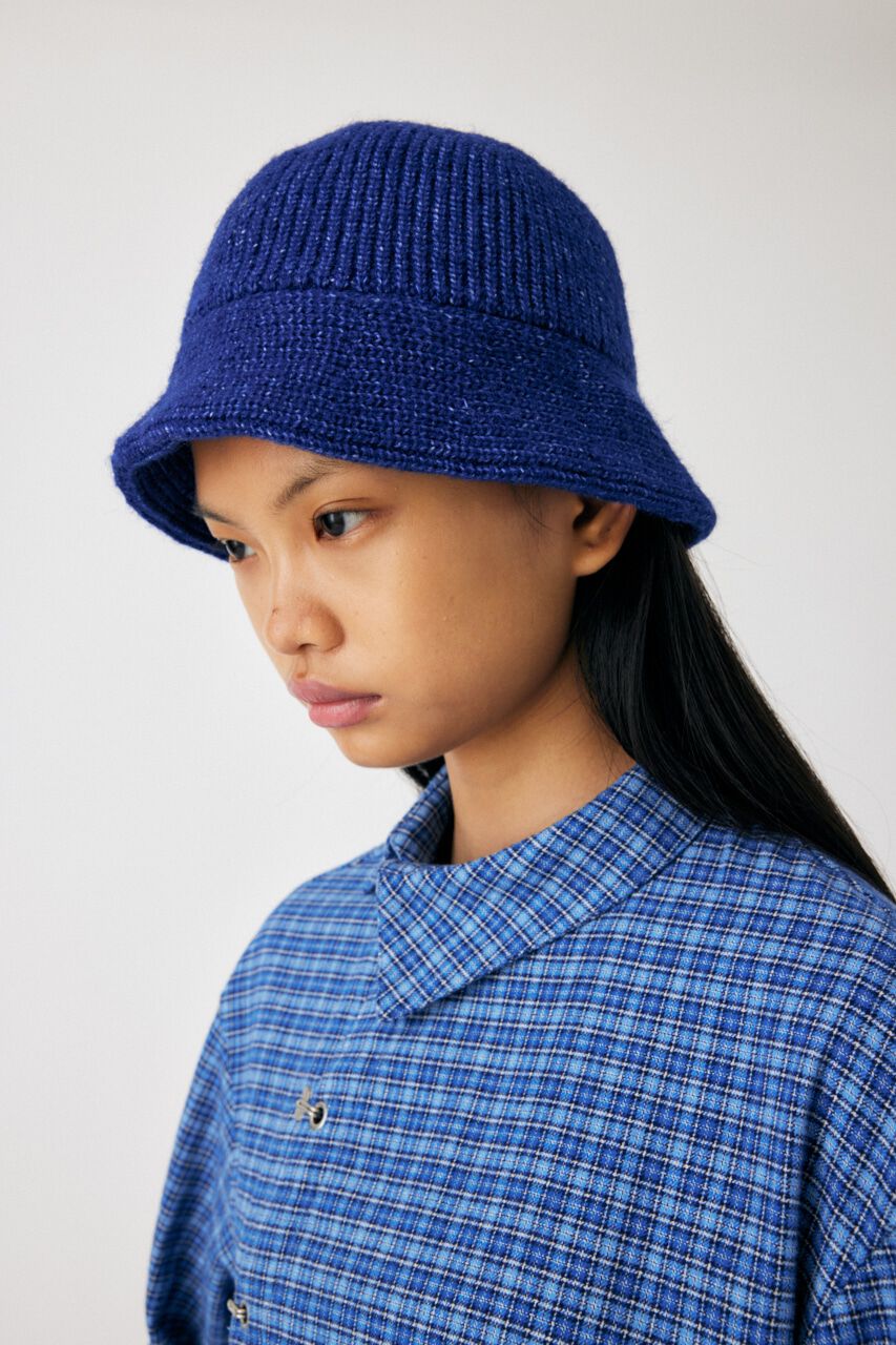 MOUSSY「FLUFFY KNIT BUCKET ハット」|その他|D/BLU3