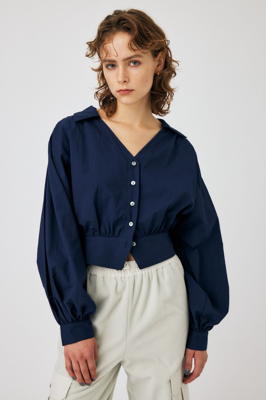MOUSSY「DOLMAN SHIRT ブラウス」|シャツ・ブラウス|NVY