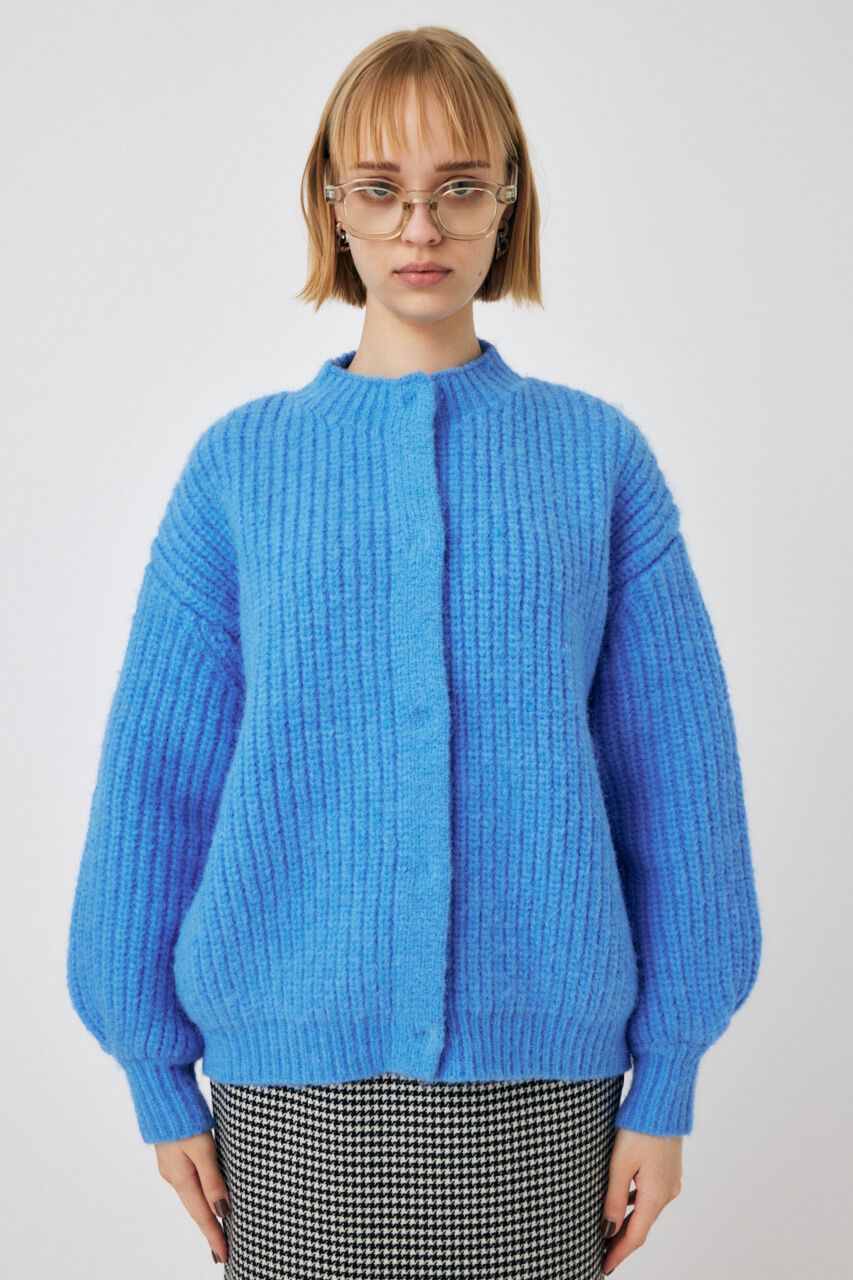 MOUSSY「TUCK SLEEVE KNIT カーディガン」|カーディガン|