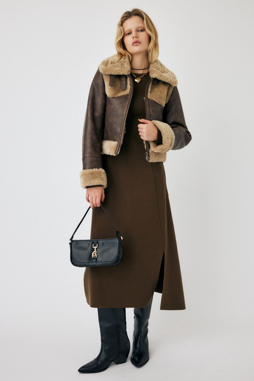 MOUSSY「WAIST RIBBON ロングドレス」|ワンピース|