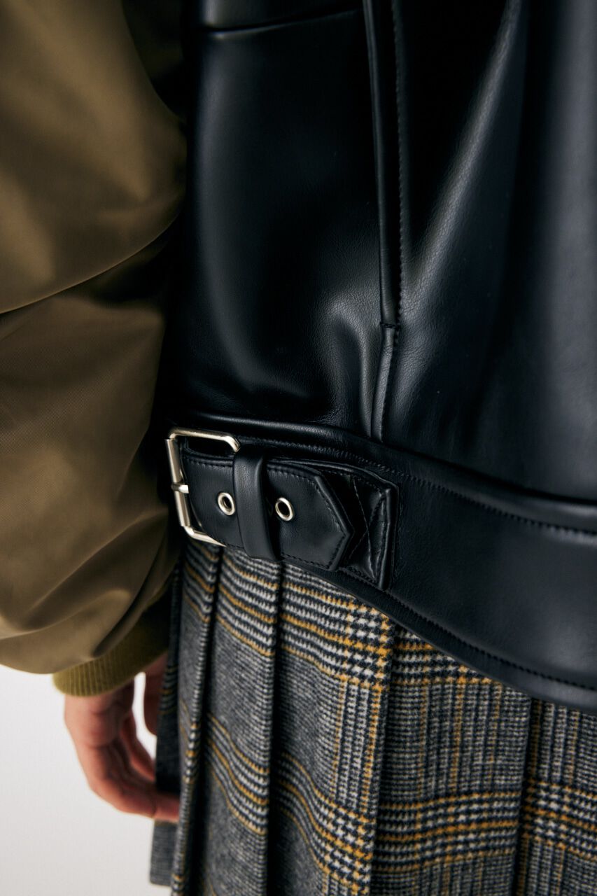 MOUSSY「FAUX LEATHER DETACHABLE ジャケット」|その他|