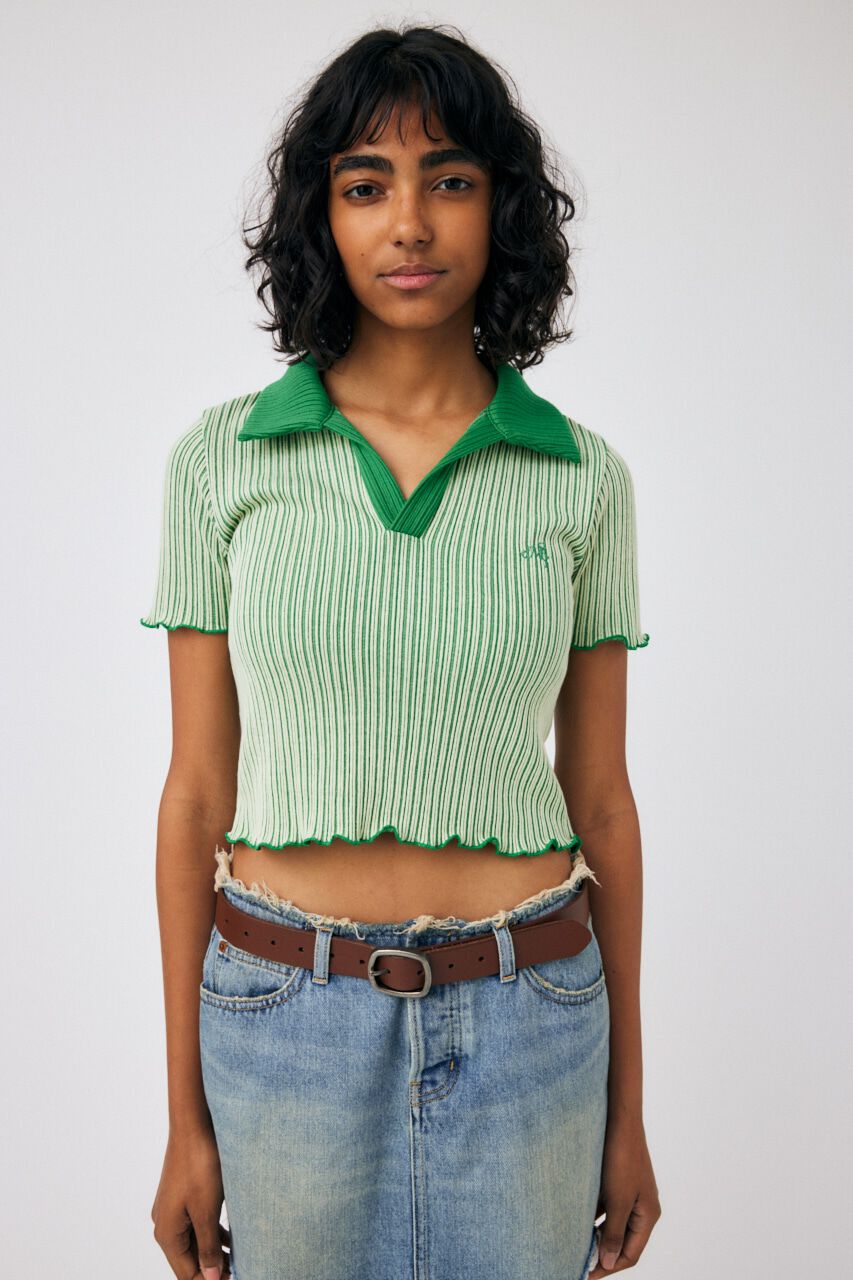 MOUSSY「BI-COLOR SKIPPER Tシャツ」|Tシャツ・カットソー|