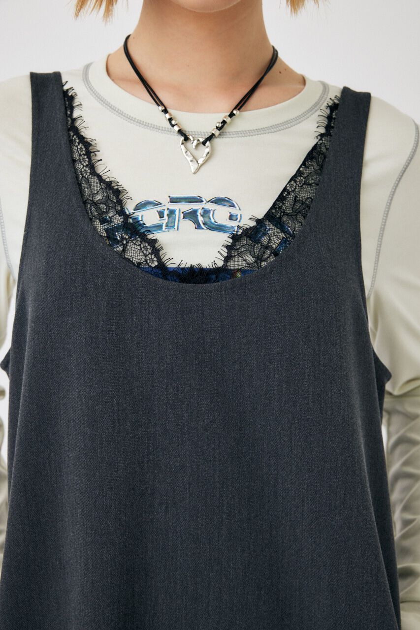 MOUSSY「LACE COMBI ドレス」|ワンピース|