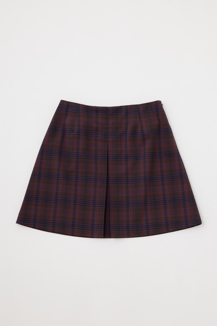 MOUSSY「FRONT TUCK CHECK スカート」|スカート|