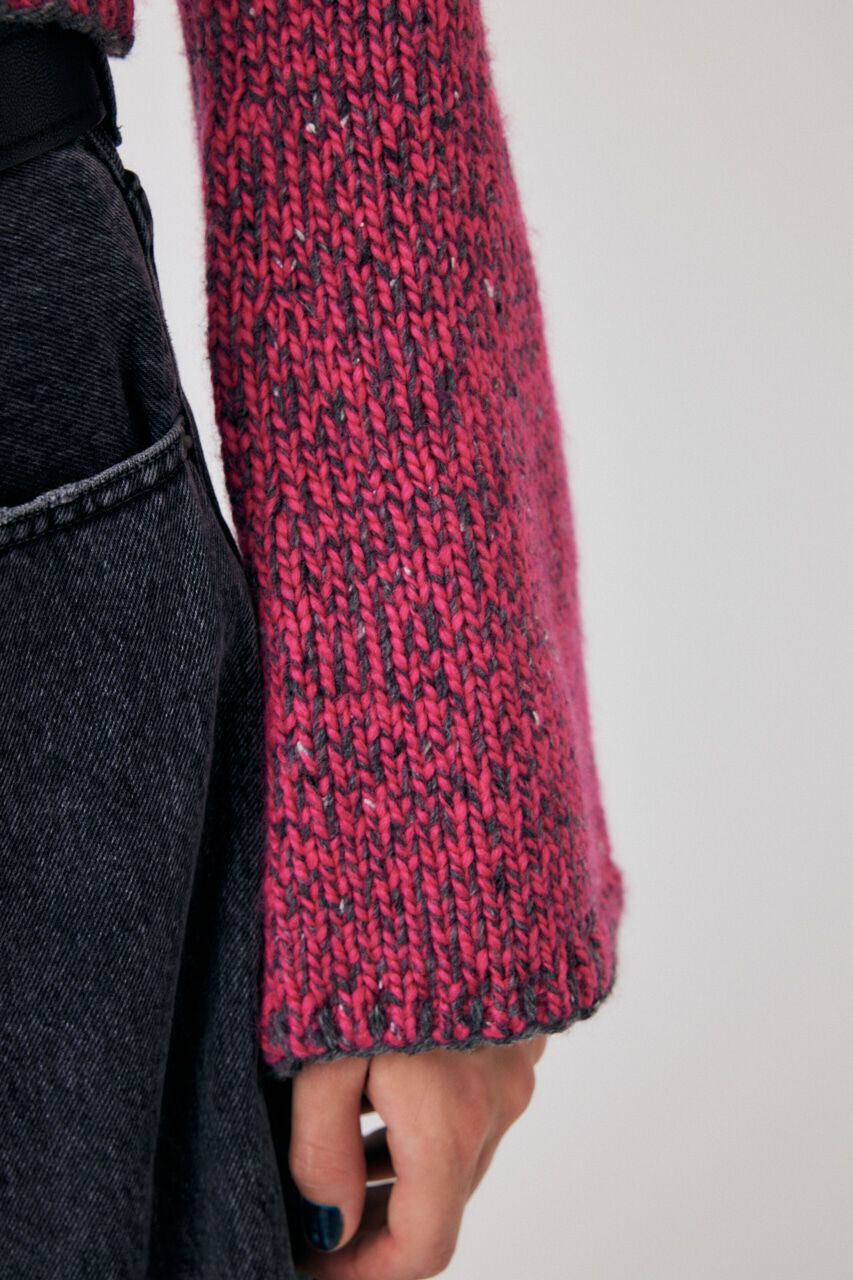 MOUSSY「NEP YARN KNIT トップス」|ニット・セーター|