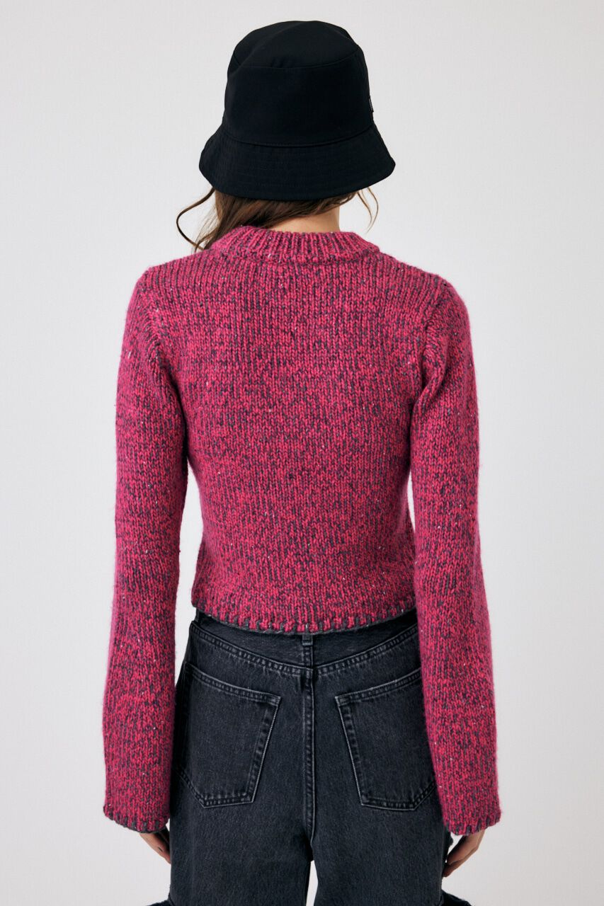 MOUSSY「NEP YARN KNIT トップス」|ニット・セーター|