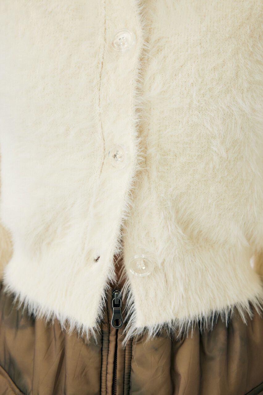 MOUSSY「FEATHER YARN KNIT シャツ」|ニット・セーター|