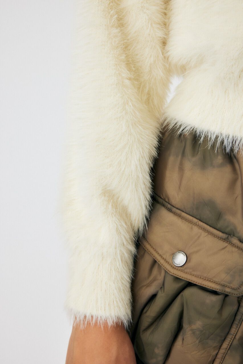 MOUSSY「FEATHER YARN KNIT シャツ」|ニット・セーター|