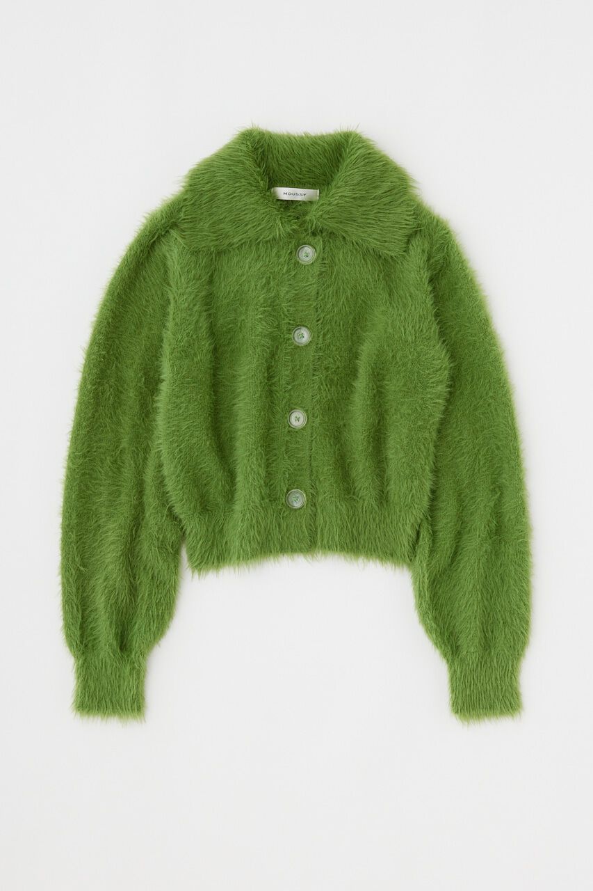 MOUSSY「FEATHER YARN KNIT シャツ」|ニット・セーター|