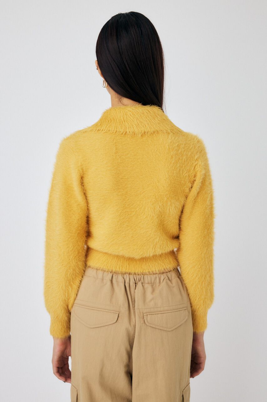 MOUSSY「FEATHER YARN KNIT シャツ」|ニット・セーター|