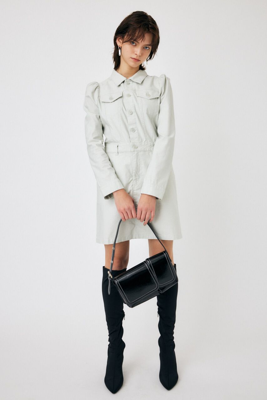 MOUSSY「PUFF SLEEVE MINI ドレス」|ワンピース|