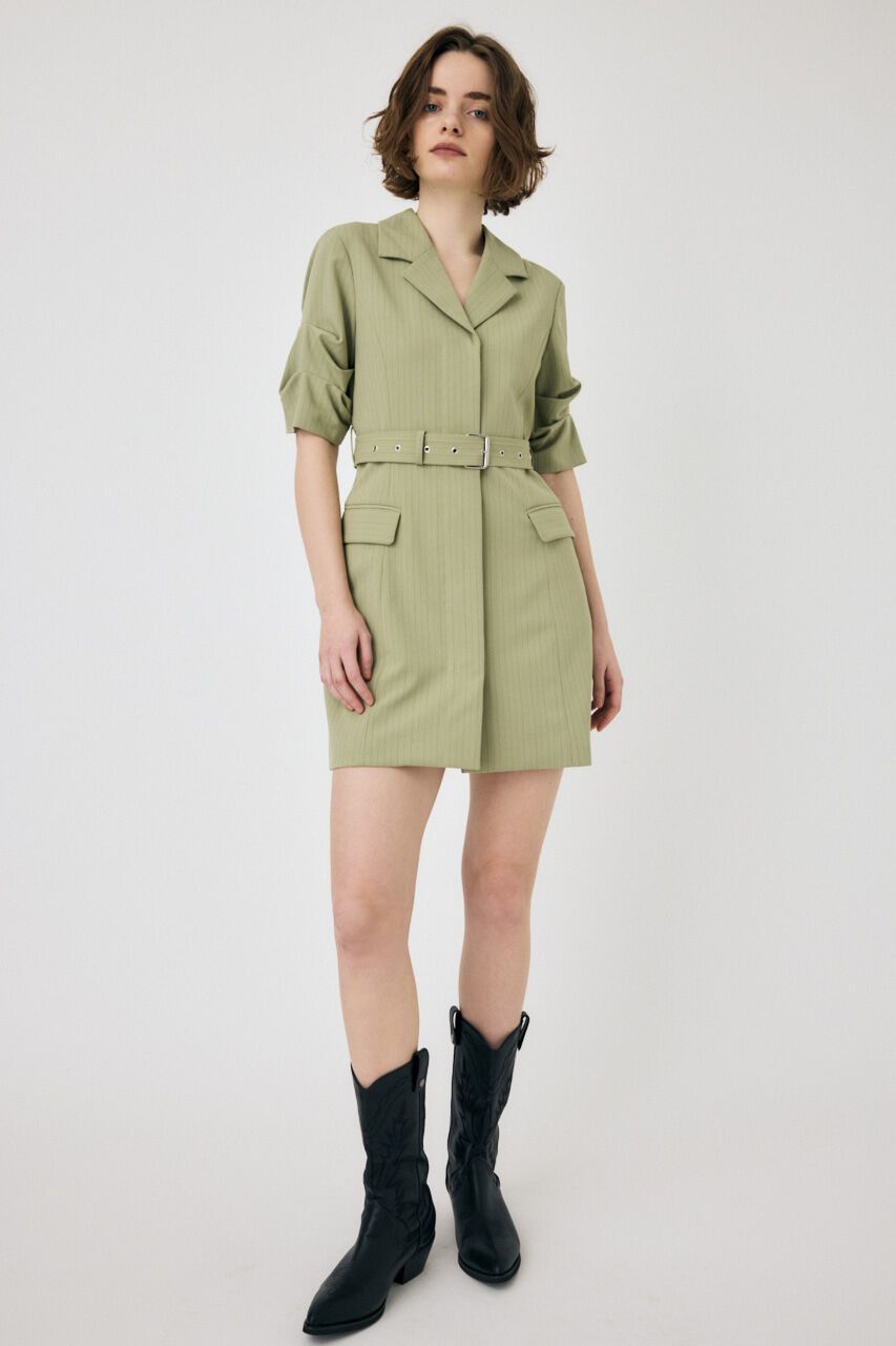 MOUSSY「SINGLE BREASTED BLAZER ワンピース」|ワンピース|柄KHA5