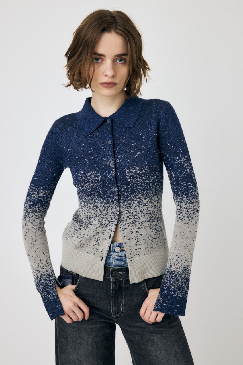 MOUSSY「KNIT SHIRT カーディガン」|シャツ・ブラウス|