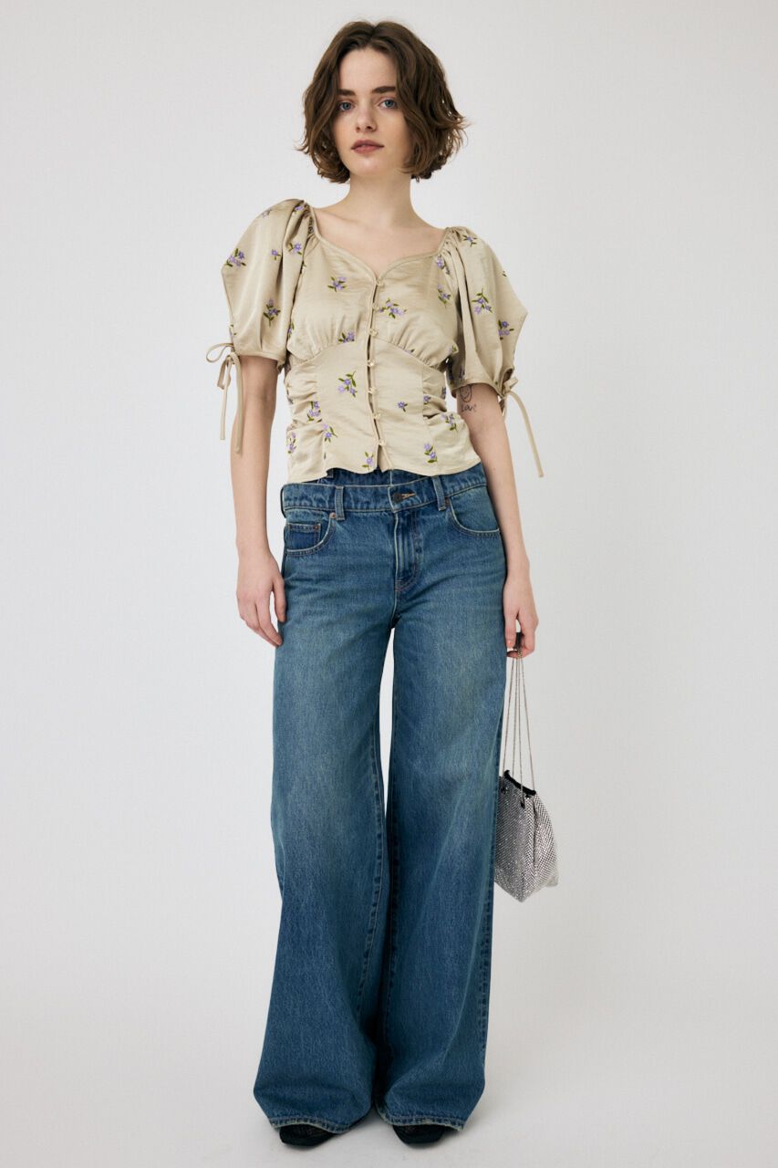 MOUSSY「BUTTERFLY SLEEVE ブラウス」|シャツ・ブラウス|