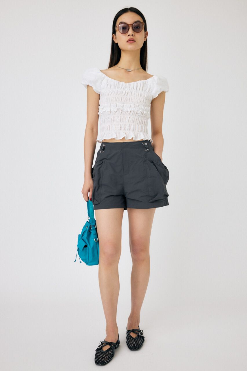 MOUSSY「GATHER FLOWER ブラウス」|シャツ・ブラウス|