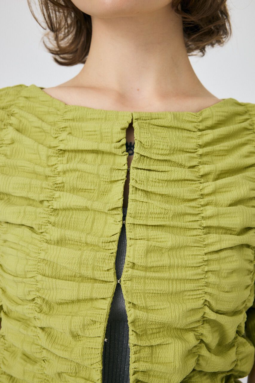 MOUSSY「SHIRRING CROP トップス」|Tシャツ・カットソー|