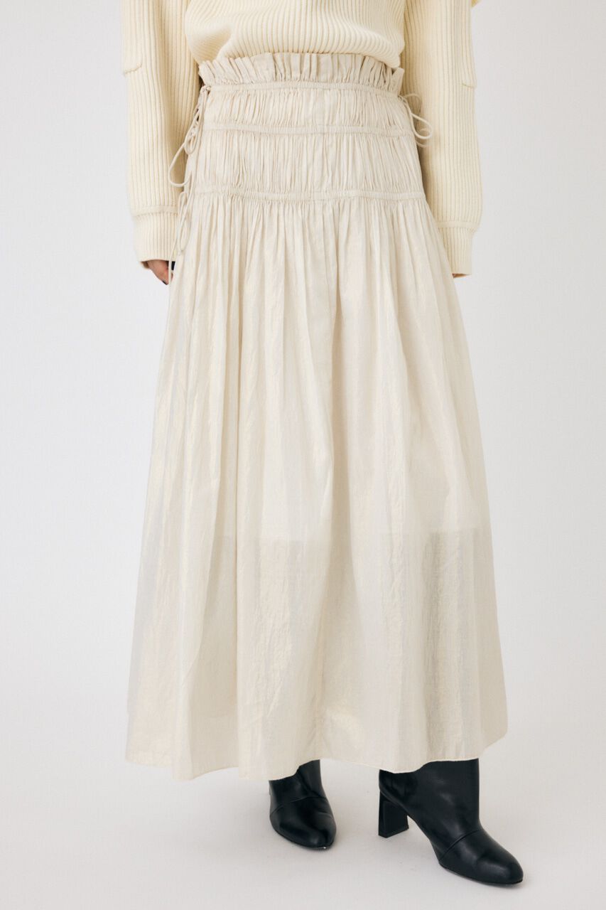 MOUSSY「SHIRRING ロングスカート」|スカート|