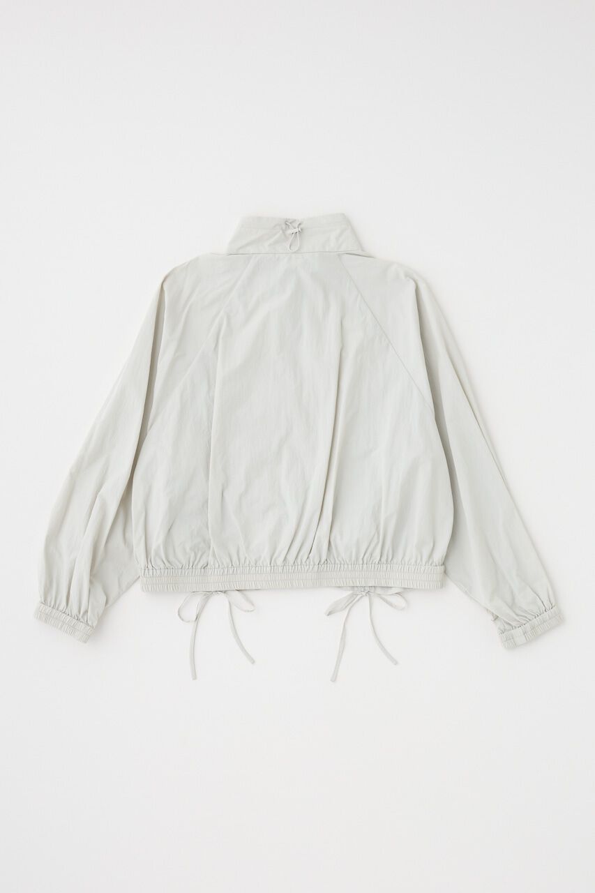 MOUSSY「RIBBON GATHER NYLON ジャケット」|ブルゾン・スタジャン|