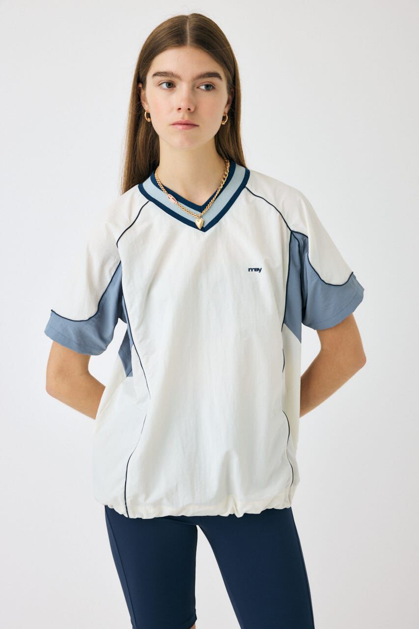 MOUSSY「PIPING OVER トップス」|Tシャツ・カットソー|WHT