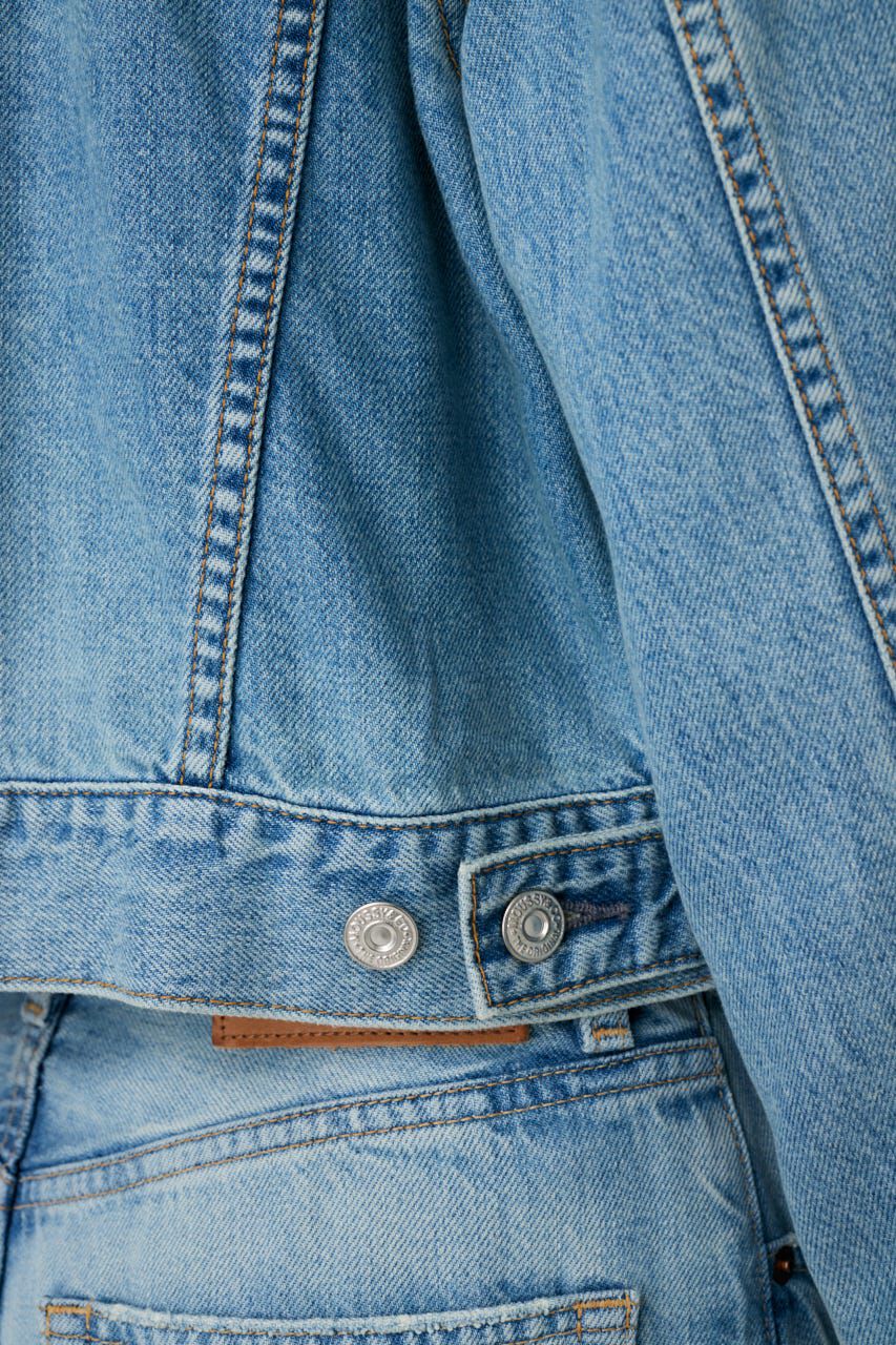MOUSSY「TENCEL(TM) DENIM SHORT ジャケット」|デニムジャケット|