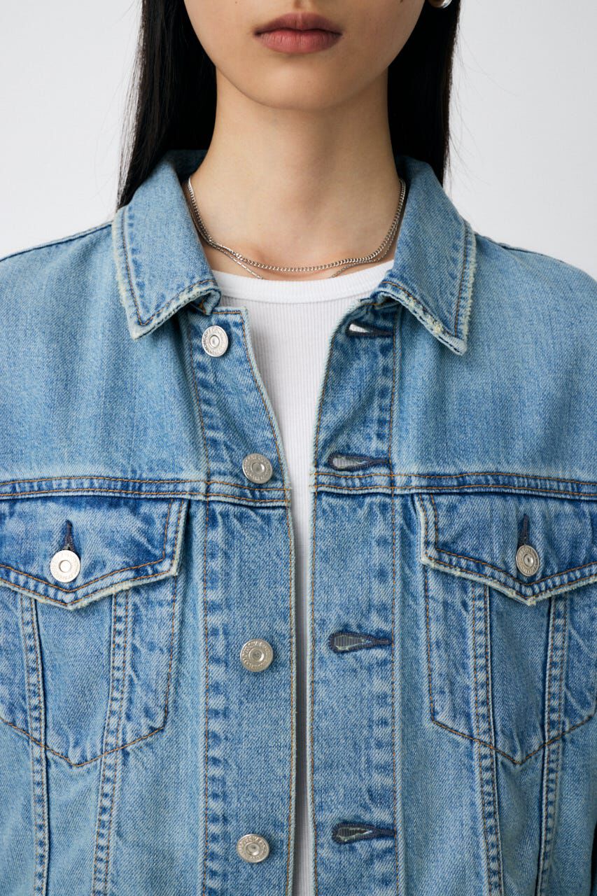 MOUSSY「TENCEL(TM) DENIM SHORT ジャケット」|デニムジャケット|