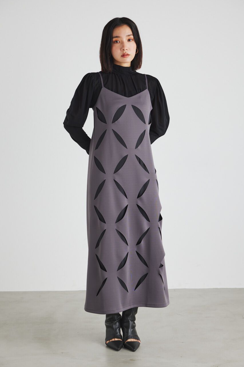 rienda「ラウンドSLVシアーTOP」|Tシャツ・カットソー|