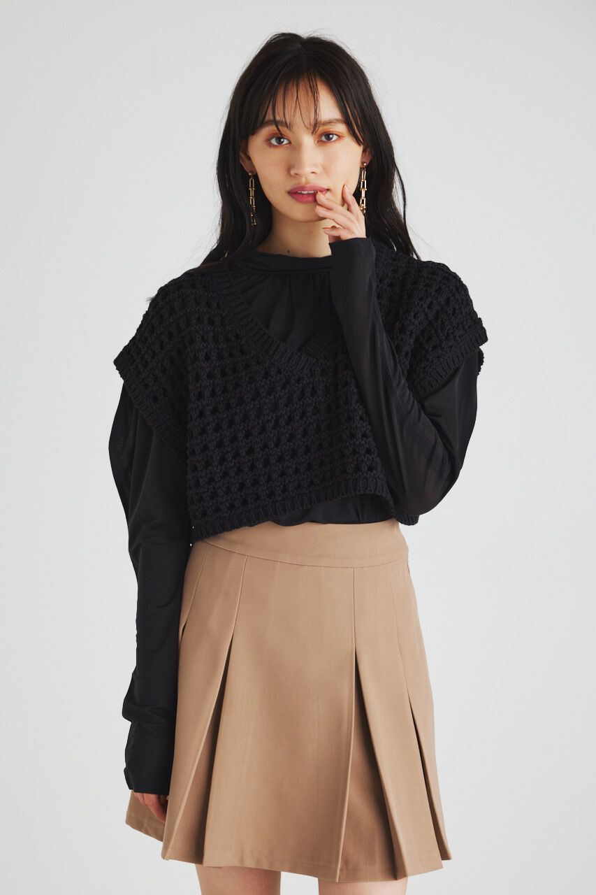 rienda「ボックスプリーツ H/W SS-PT」|その他|BEG