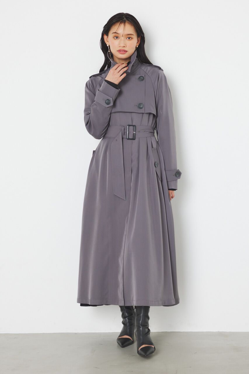 rienda「＃ジェラートトレンチ コート」|その他|GRY