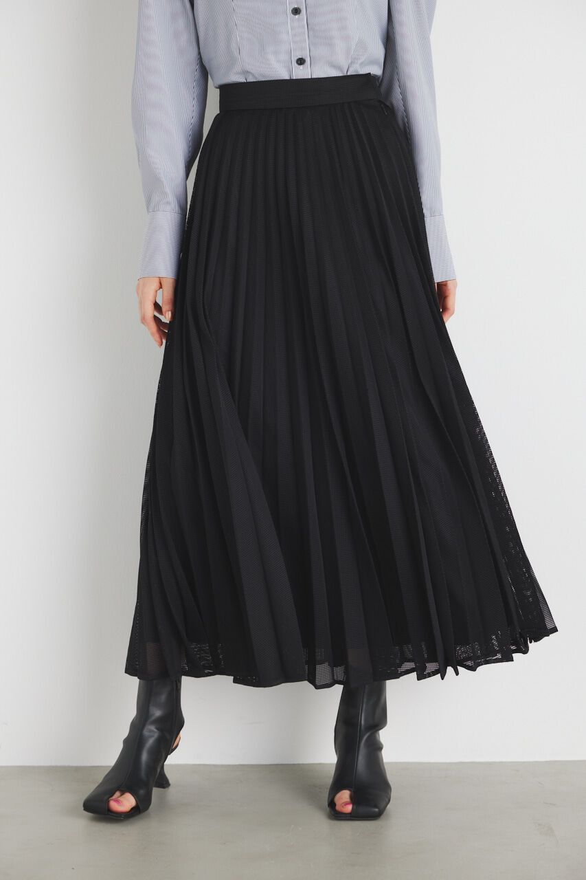 rienda「メッシュプリーツ J/W SK」|スカート|