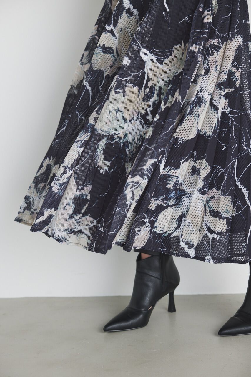 rienda「メッシュプリーツ J/W SK」|スカート|