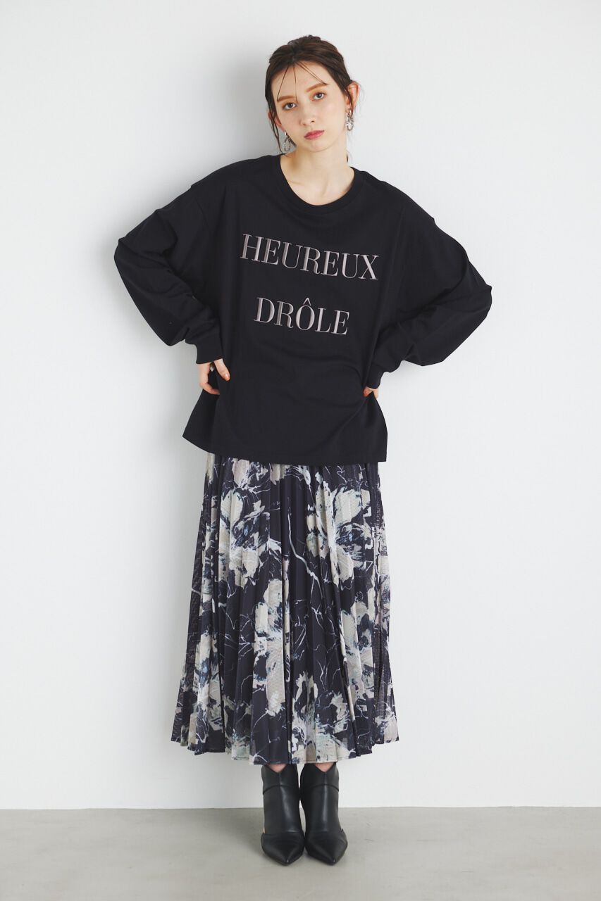 rienda「メッシュプリーツ J/W SK」|スカート|