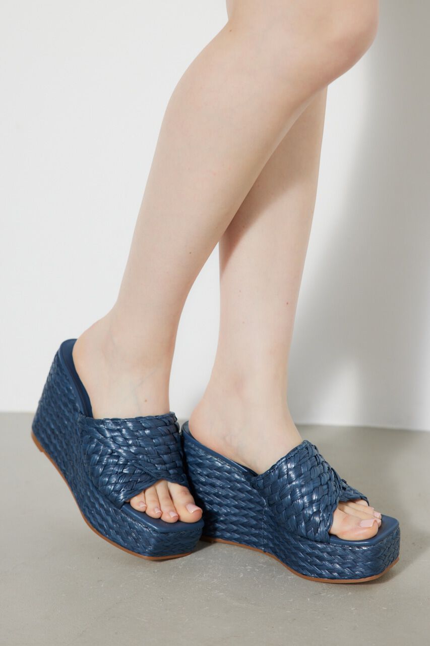 rienda「ボリュームスクエアサンダル」|サンダル|