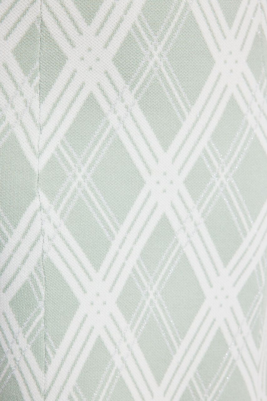 rienda「2WAYランダムチェックグリッターKnit OP」|ワンピース|