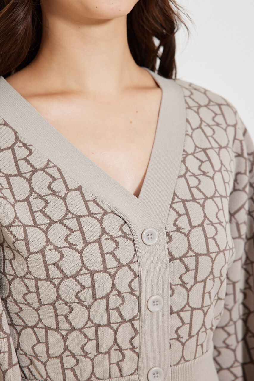 rienda「Rモノグラムミニknit OP」|ワンピース|