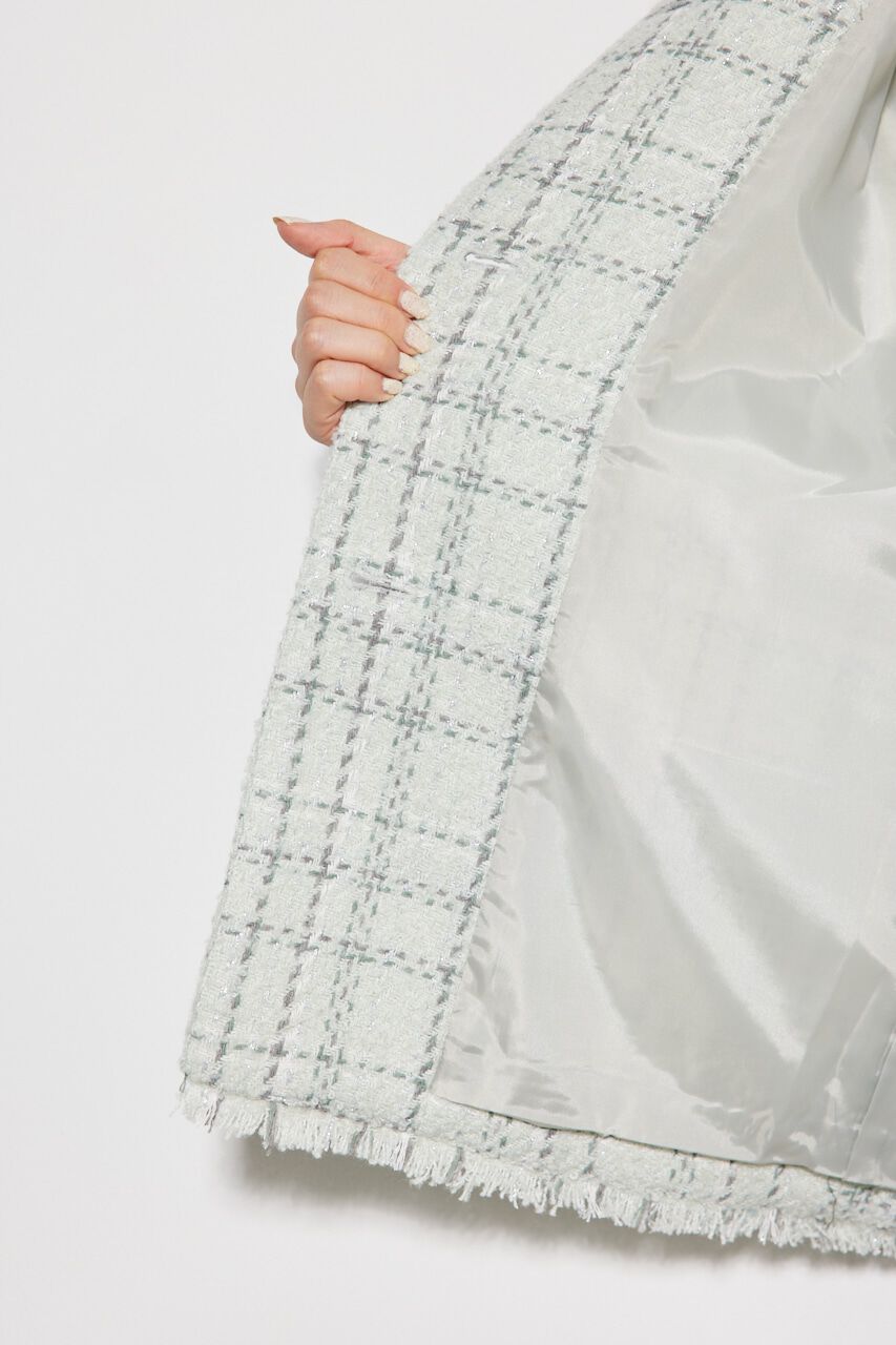 rienda「ノーカラーツイードウールMIX CT」|その他|