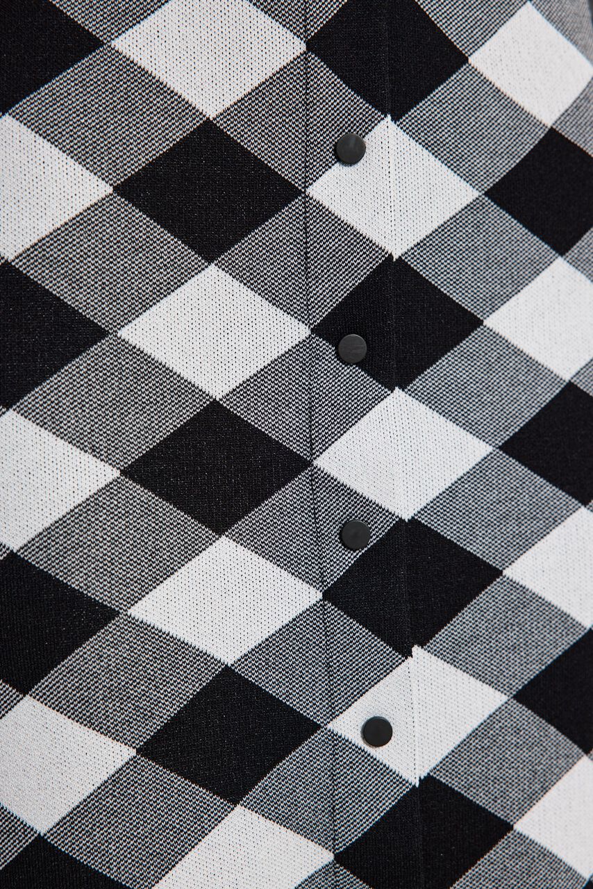 rienda「2WAYチェックジャガードknit OP」|ワンピース|