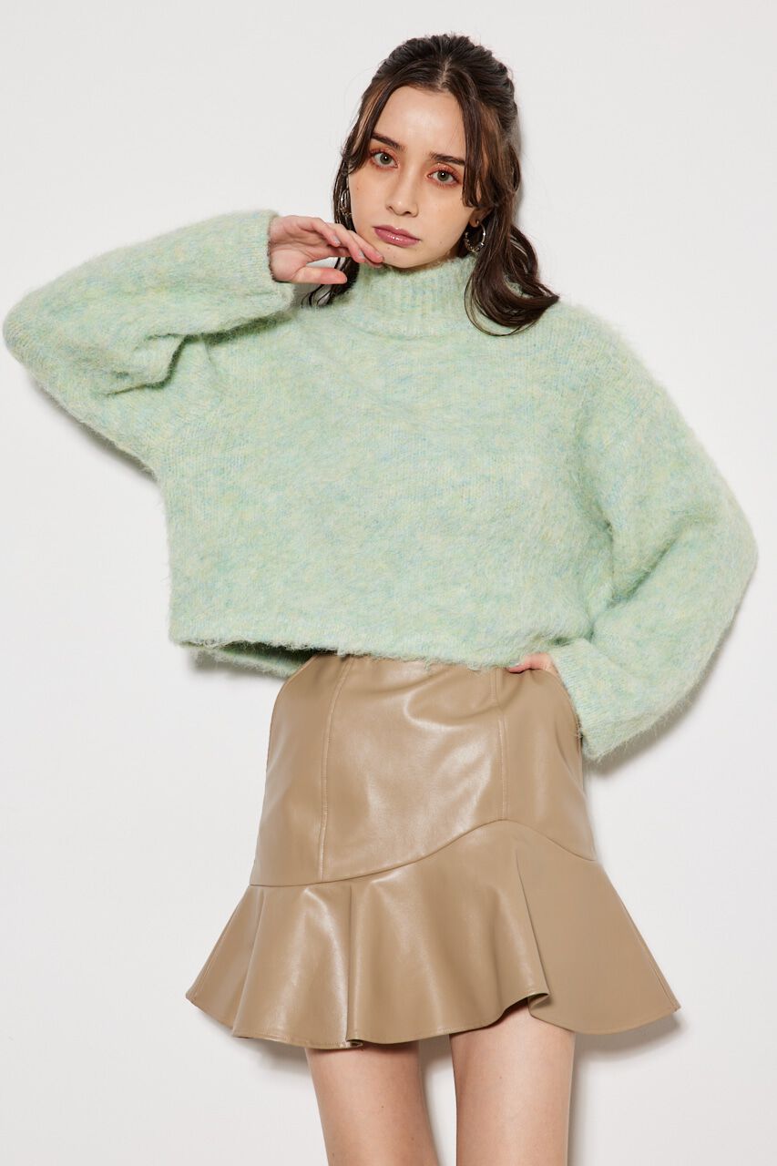 rienda「knitハイネック TOP」|ニット・セーター|