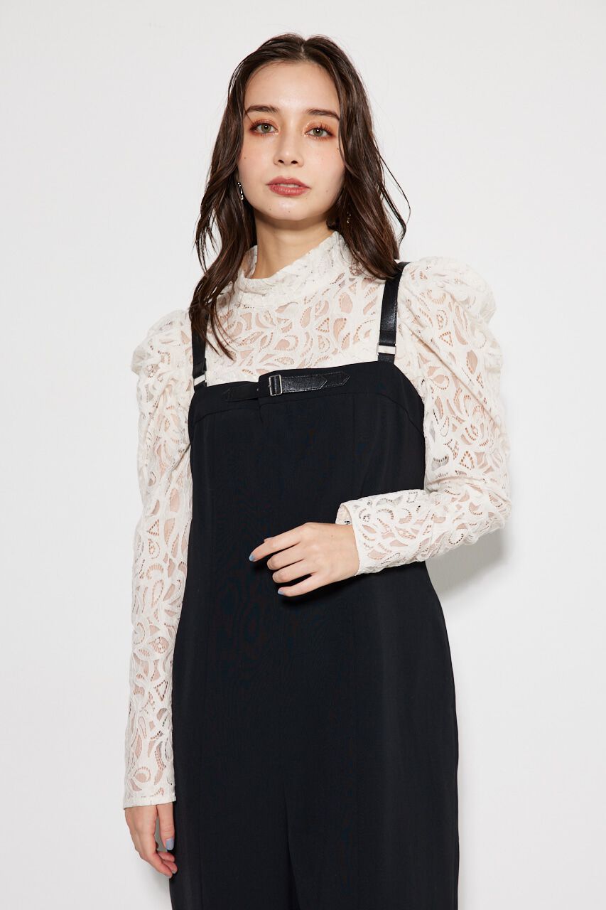 rienda「BELTデザインロンパース」|ワンピース|