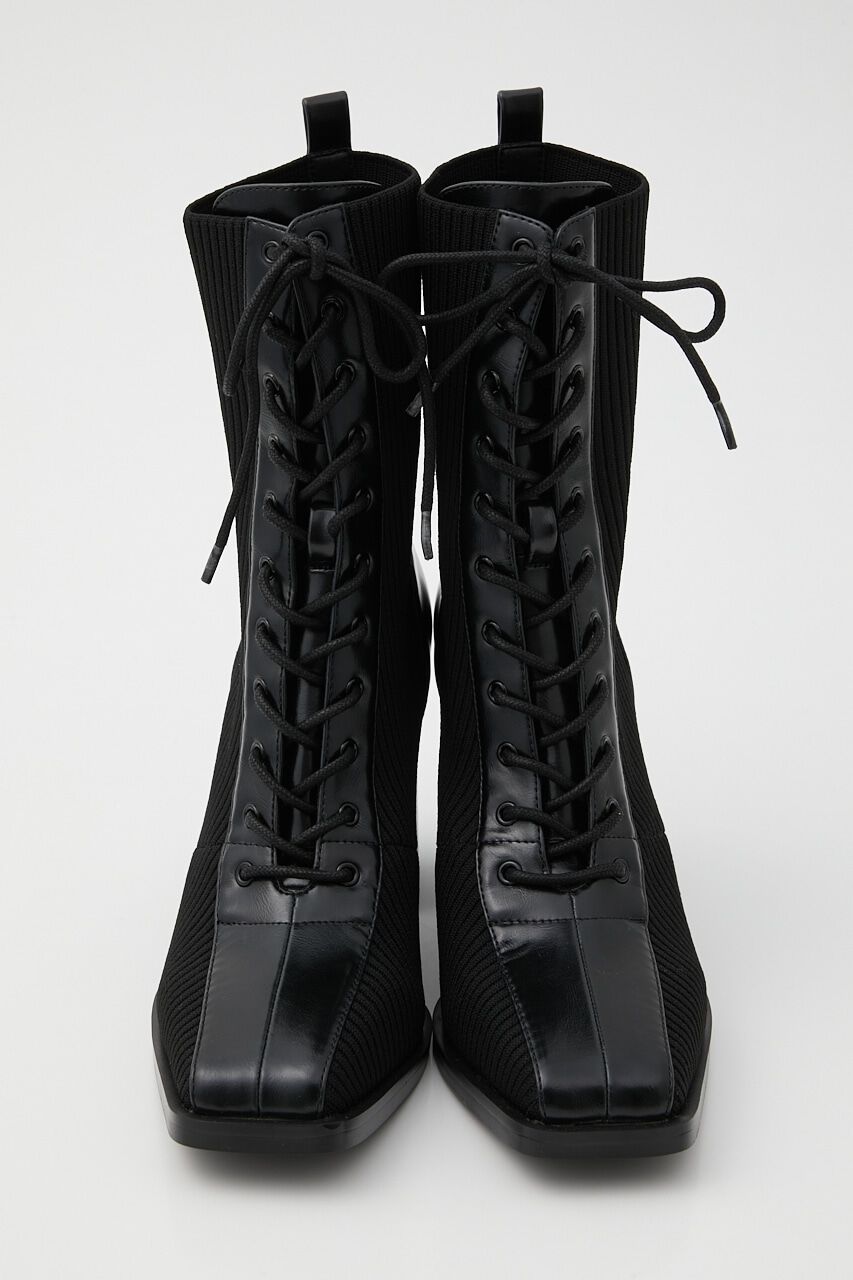 rienda「レースUP Knitショートブーツ」|その他|