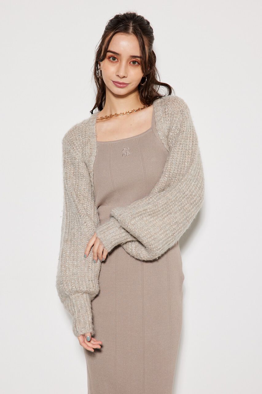 rienda「2WAY RRボレロタイトKnit OP」|ワンピース|