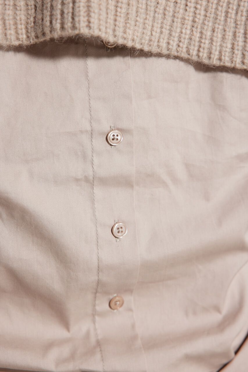 rienda「シャツコンビメニーWAY Knit OP」|ワンピース|