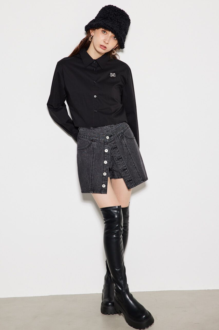 rienda「2WAYフードSH TOP」|シャツ・ブラウス|