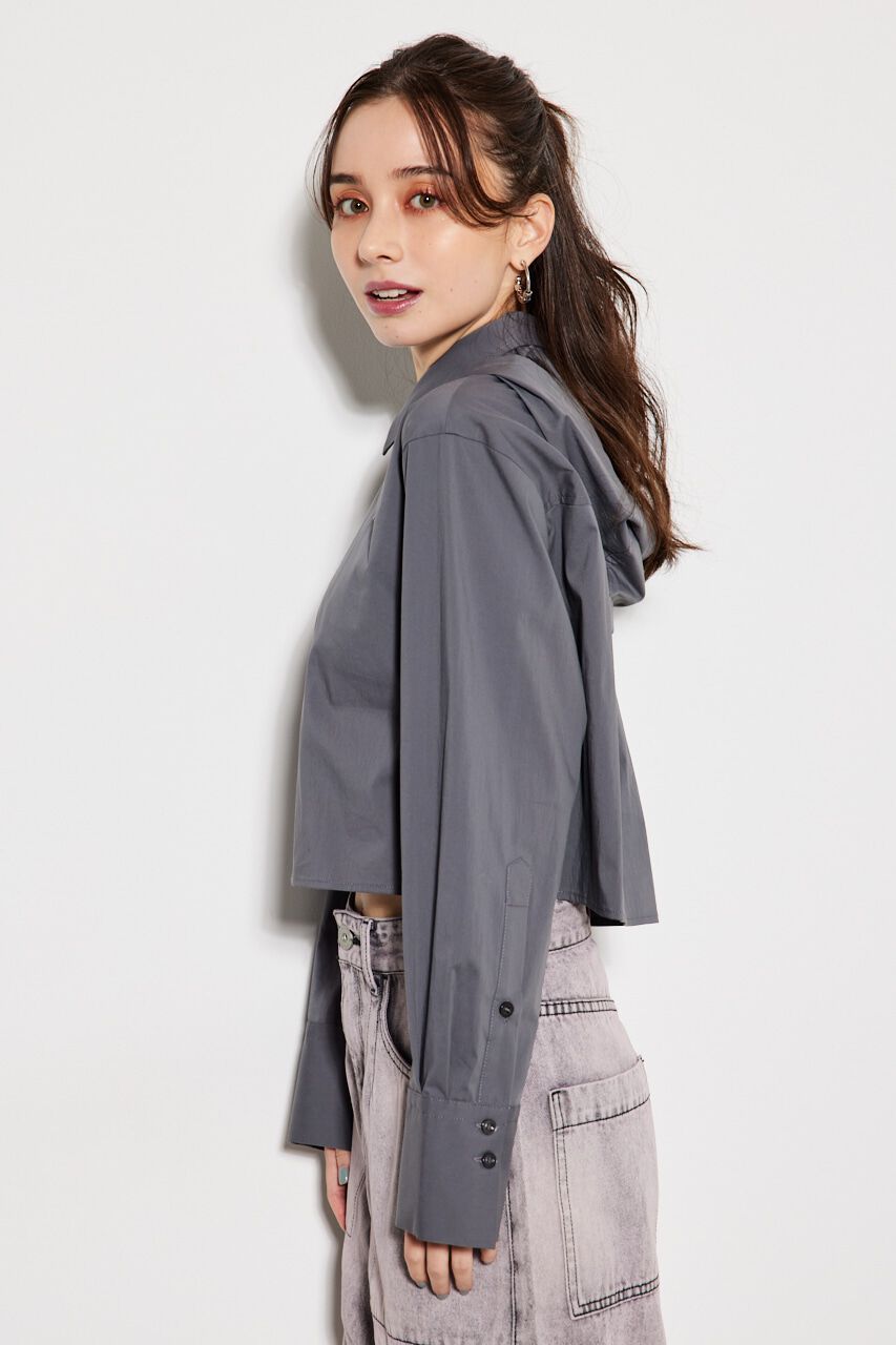 rienda「2WAYフードSH TOP」|シャツ・ブラウス|