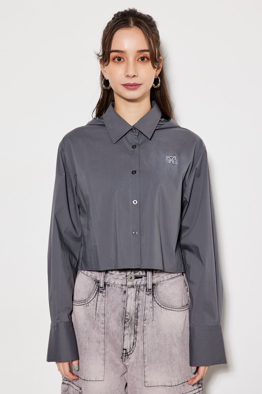 rienda「2WAYフードSH TOP」|シャツ・ブラウス|