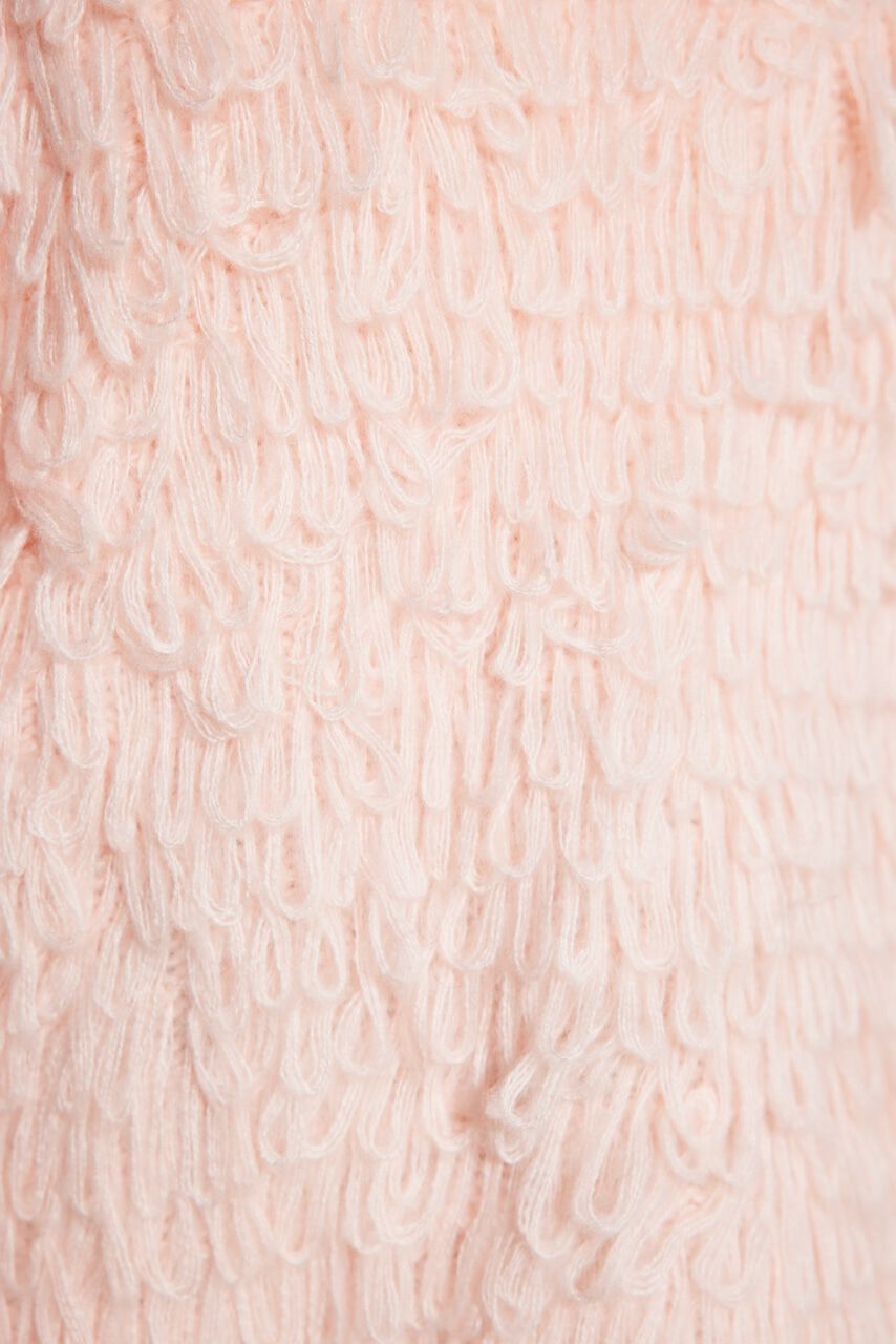 rienda「フリンジコンビKnit TOP」|ニット・セーター|