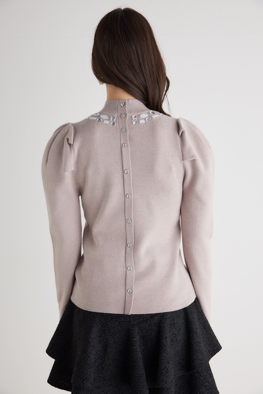 rienda「ビジューカラーKnit TOP」|ニット・セーター|