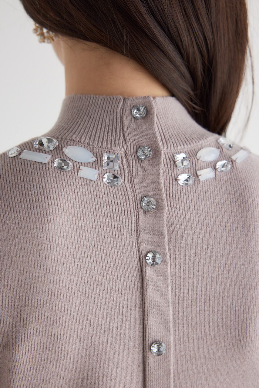 rienda「ビジューカラーKnit TOP」|ニット・セーター|