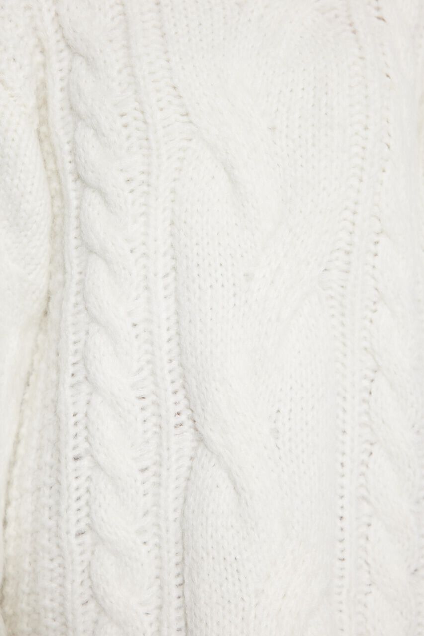 rienda「ケーブルデザインknit ミニ OP」|ワンピース|