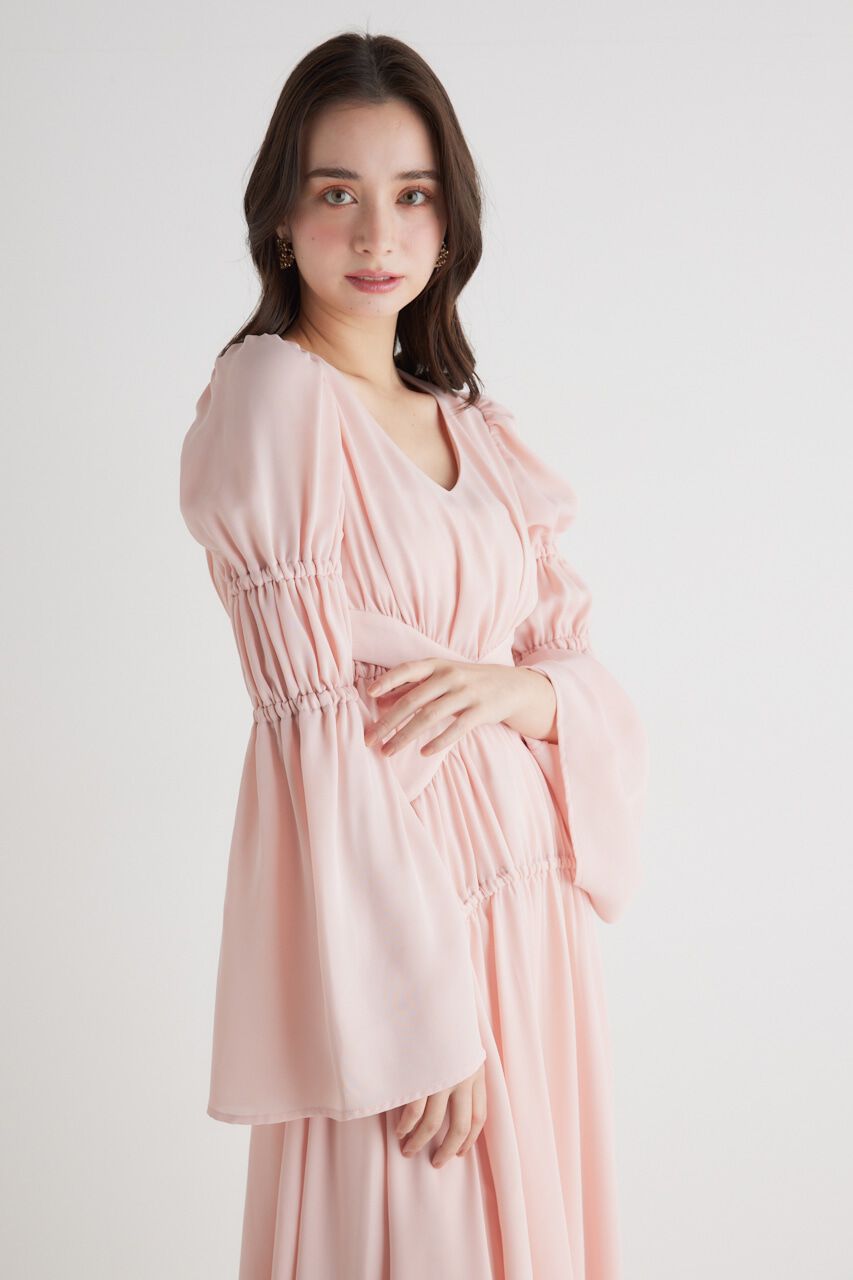 rienda「クロスBELTギャザーフレアOP」|ワンピース|