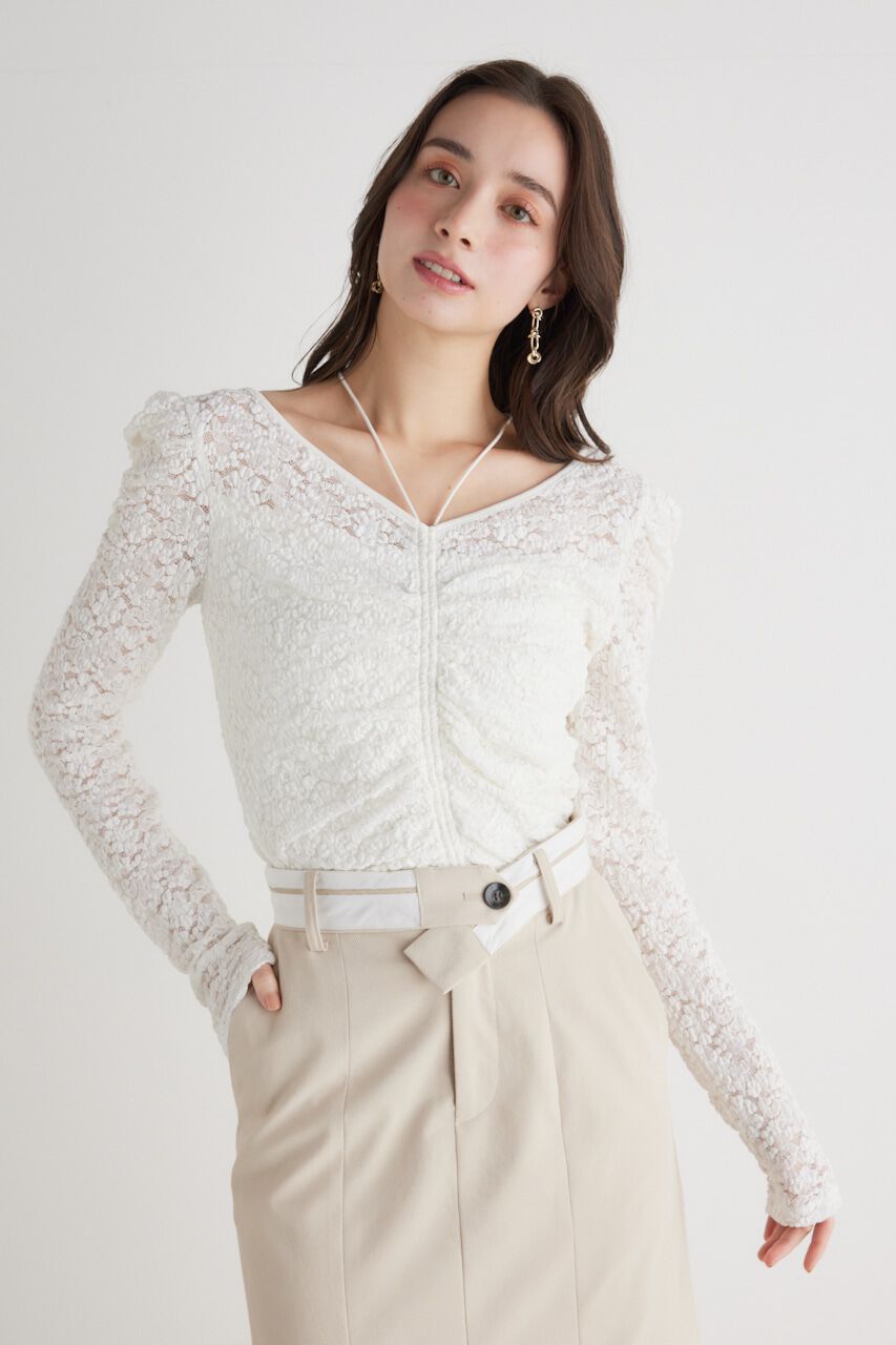 rienda「バンピーレースFIT TOP」|Tシャツ・カットソー|IVOY3